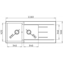 Pyramis Νεροχύτης Ένθετος Αντιστρεφόμενος Snow Pyragranite Alazia (116X50) 2B 1D 079812511 Pyramis Νεροχύτης Ένθετος Αντιστρεφόμενος Snow Pyragranite Alazia (116X50) 2B 1D 079812511